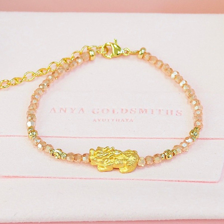 Pure Gold Pi Xiu Amulet - Anya Small Pendant (0.3g)