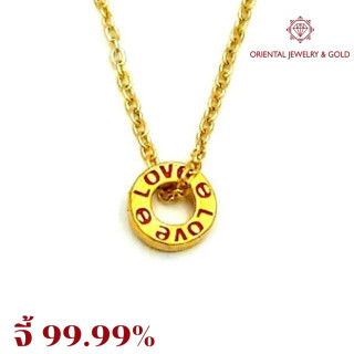 纯金爱心甜甜圈吊坠 | OJ GOLD 99.99 真金