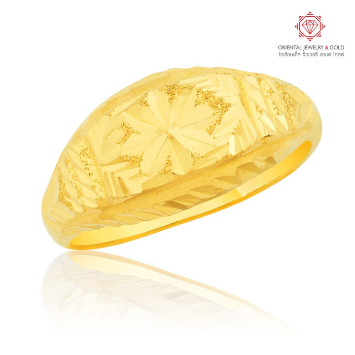 真金戒指 | 纯度 96.5%，镂空刻面设计