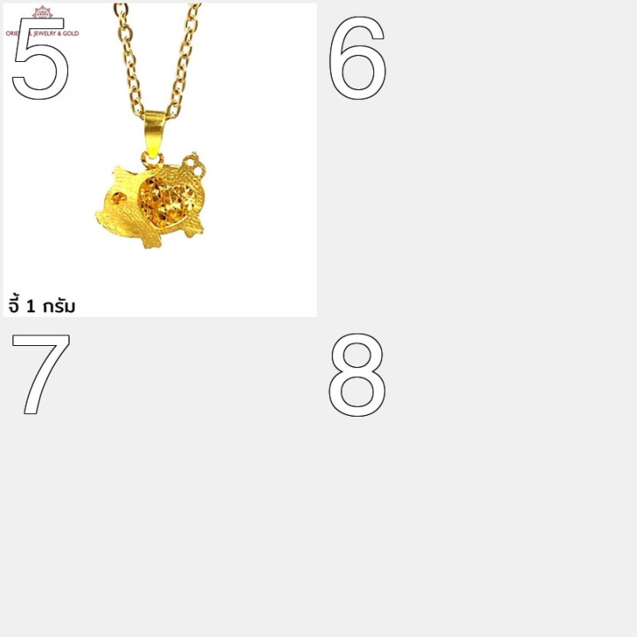 قلادة من الذهب الخالص (1 غرام، نقاء 96.5%) - أو جيه جولد