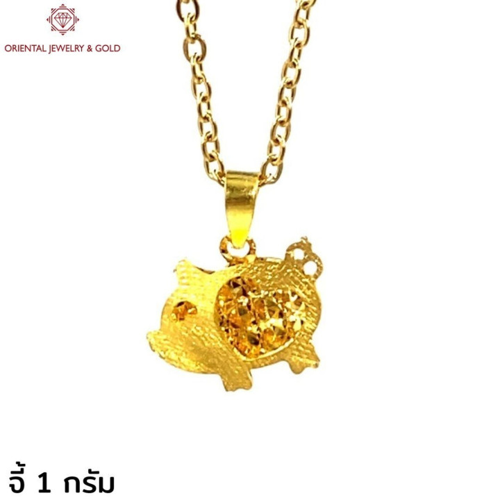 قلادة من الذهب الخالص (1 غرام، نقاء 96.5%) - أو جيه جولد