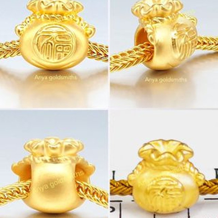 Luxe Anya Charm Gold Pouch (99.9% Pure Gold)