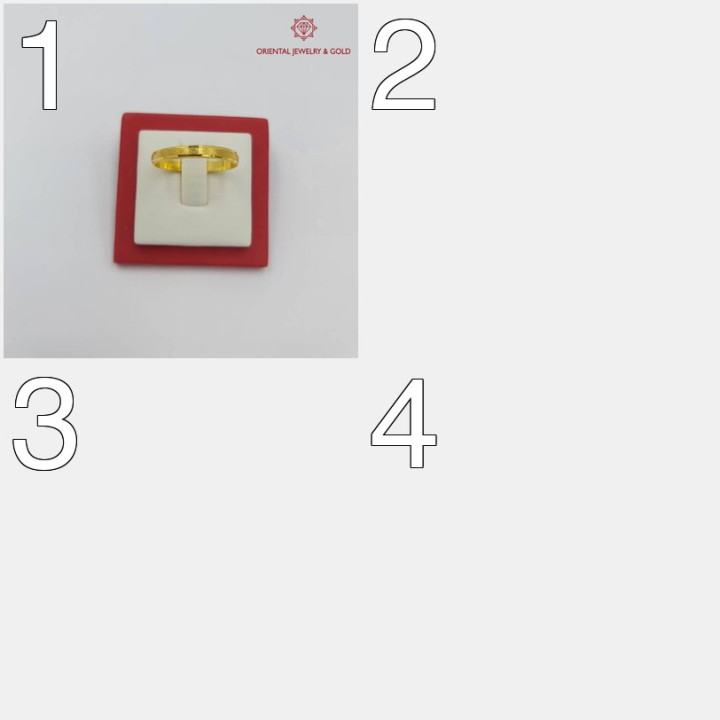 真金戒指 | 1克，猫眼纹理，带保修