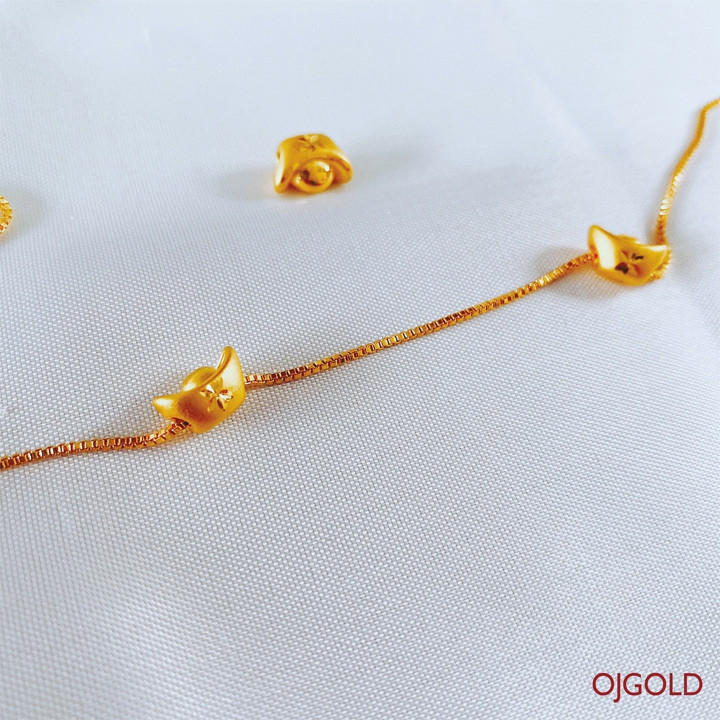 OJ GOLD 99.99 Pure Gold Pendant | Large Ingot Design