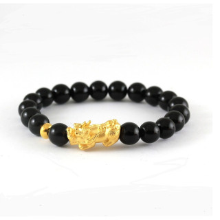 Attract Wealth and Good Fortune with Pure Gold Pi Xiu Bracelet