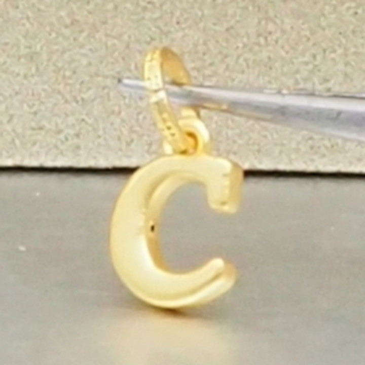 Anya Gold Letter Pendant (A-M) - 99.9% Pure