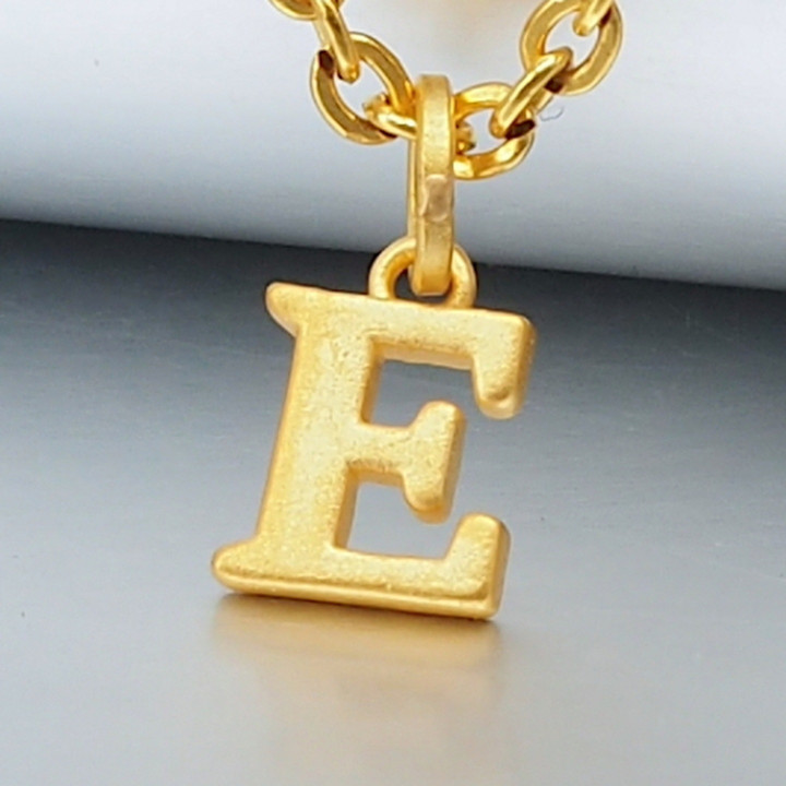 Anya Gold Letter Pendant (A-M) - 99.9% Pure