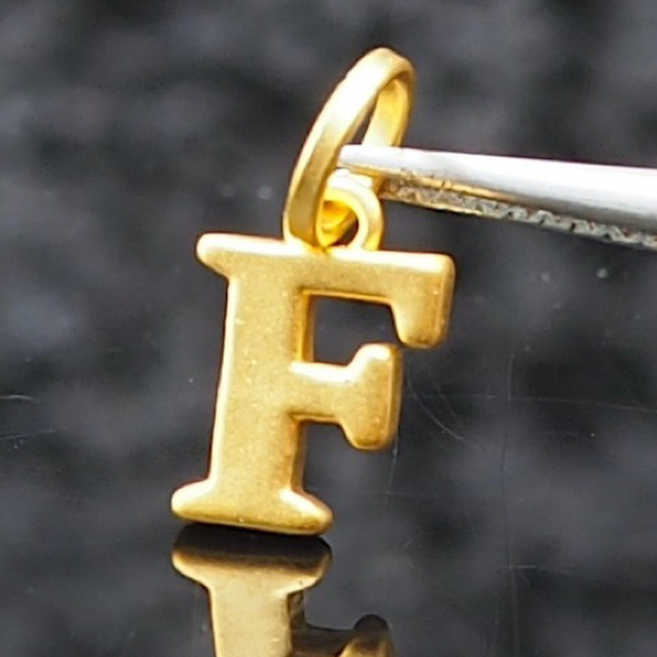 Anya Gold Letter Pendant (A-M) - 99.9% Pure