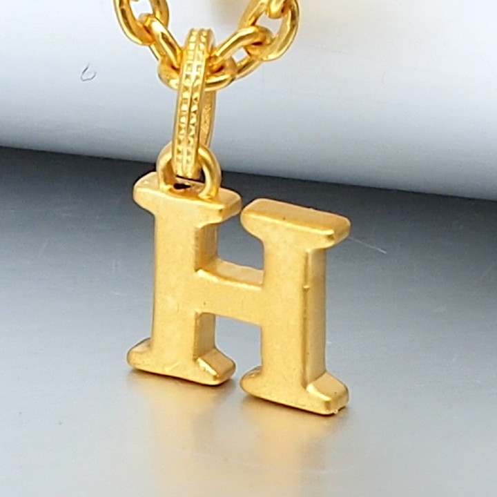 Anya Gold Letter Pendant (A-M) - 99.9% Pure