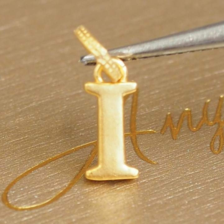 Anya Gold Letter Pendant (A-M) - 99.9% Pure