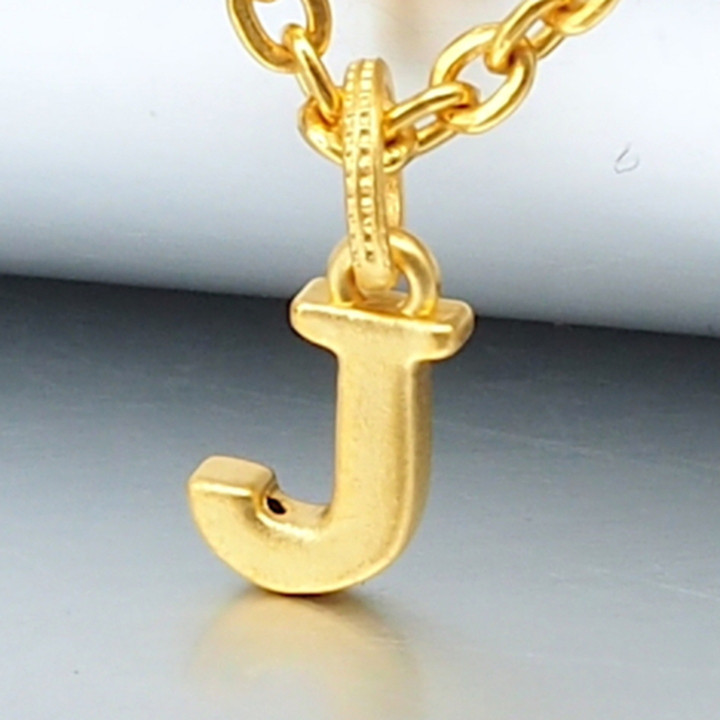 Anya Gold Letter Pendant (A-M) - 99.9% Pure