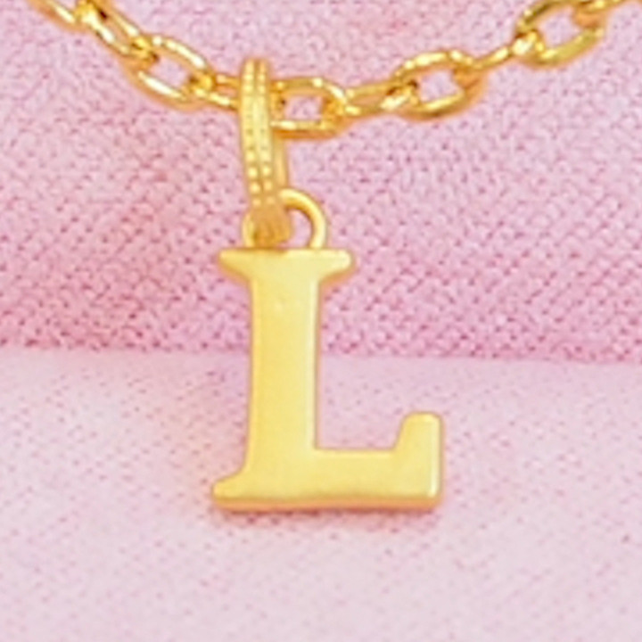Anya Gold Letter Pendant (A-M) - 99.9% Pure