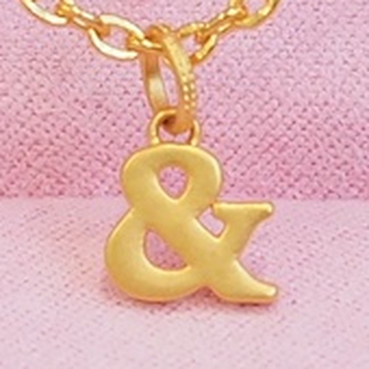 Anya Gold Letter Pendant (A-M) - 99.9% Pure