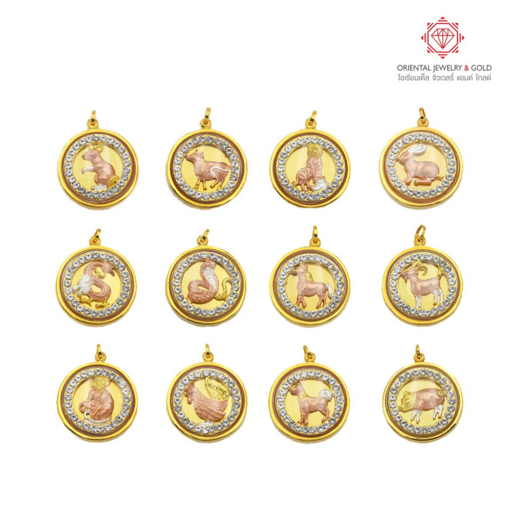 OJ GOLD: 12 Zodiac Pendants | 90 Pure Gold and Waterproof