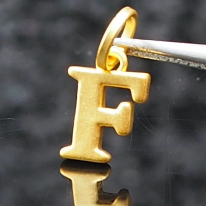 Anya Gold Letter Pendant (A-M) - 99.9% Pure