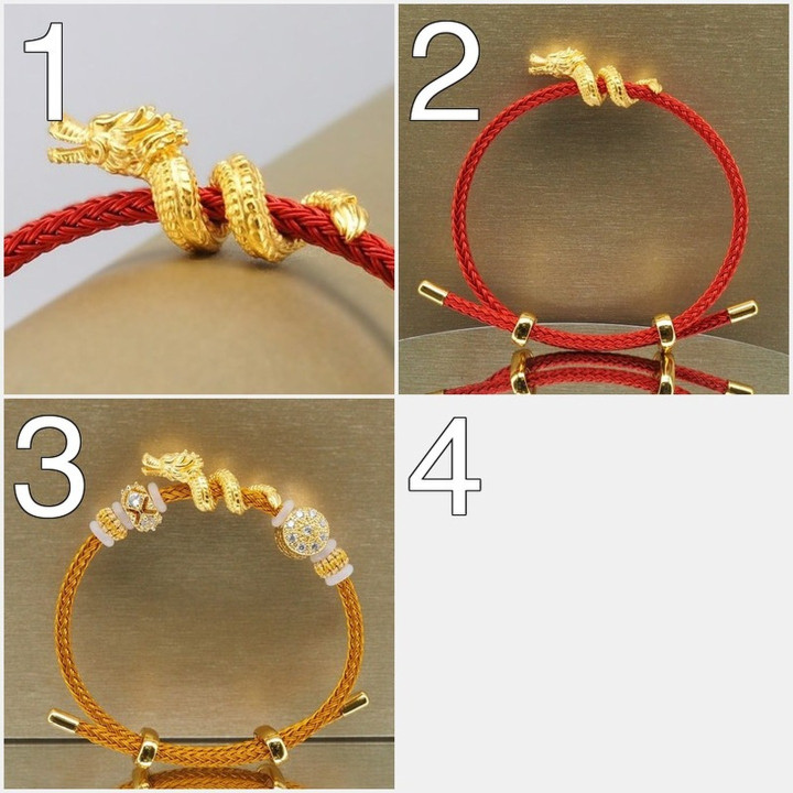 纯金盘绕龙形吊坠 | Anya珠宝