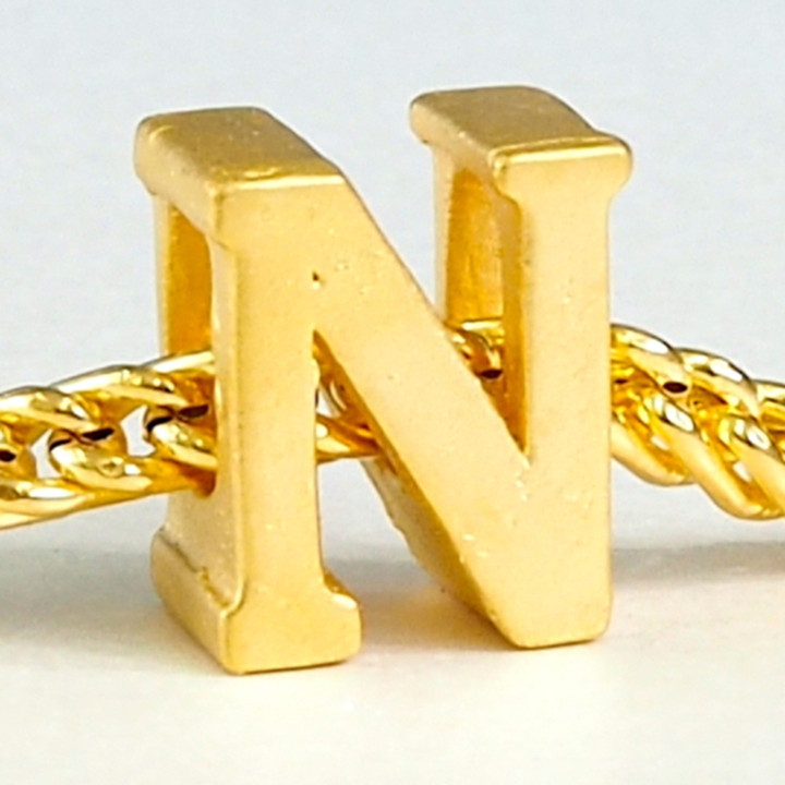 Anya Charm: Alphabet & Gold Initial Jewelry