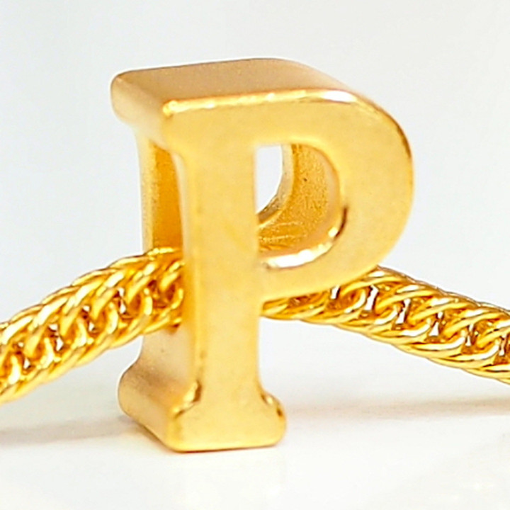 Anya Charm: Alphabet & Gold Initial Jewelry