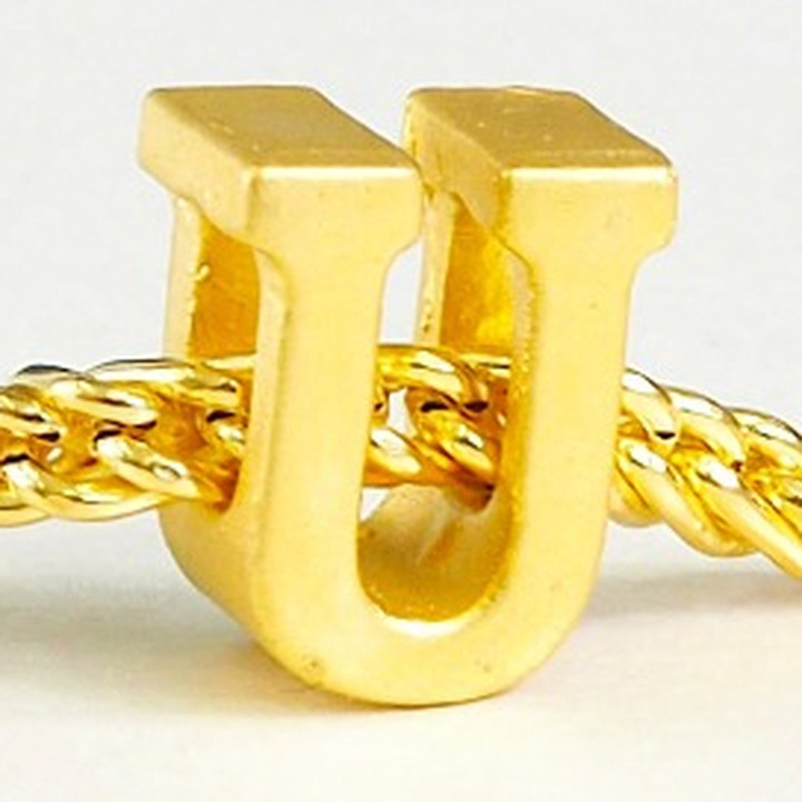 Anya Charm: Alphabet & Gold Initial Jewelry