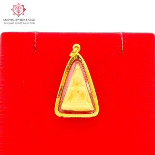 OJ GOLD Phra Nang Phaya Pendant: 90 Pure Gold Amulet