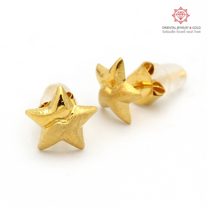 OJ GOLD 90纯金耳环 - 心形、圆形及更多款式