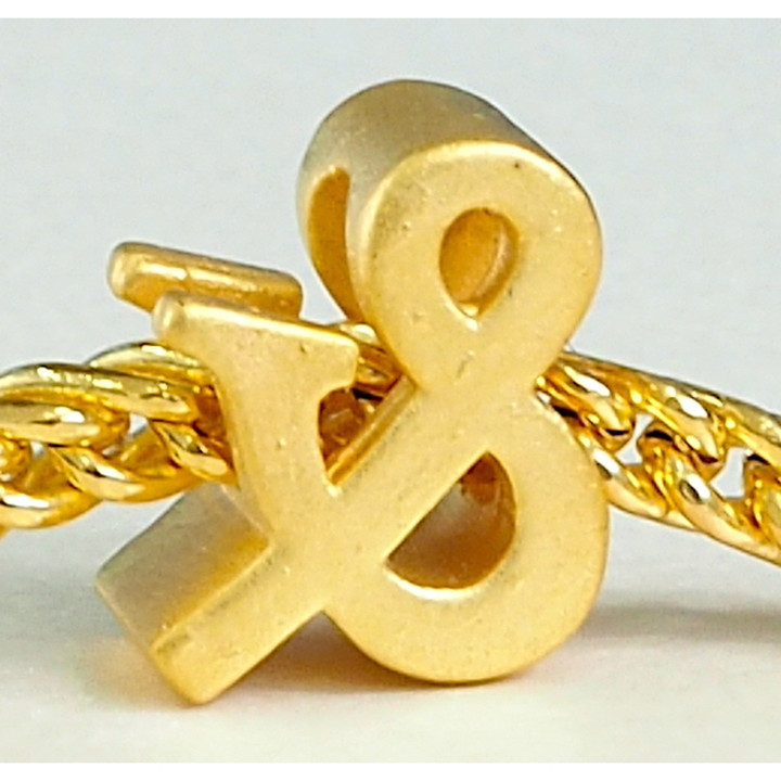 Anya Charm: Alphabet & Gold Initial Jewelry