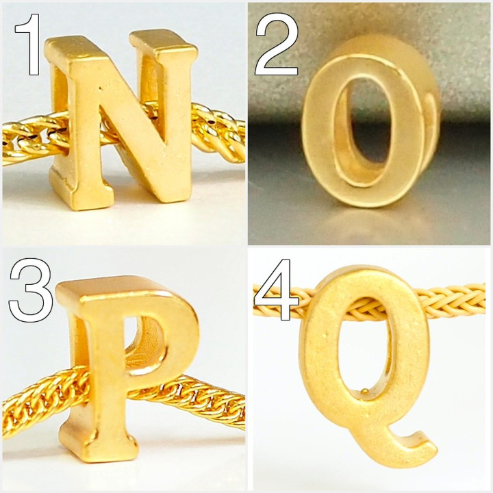 Anya Charm: Alphabet & Gold Initial Jewelry