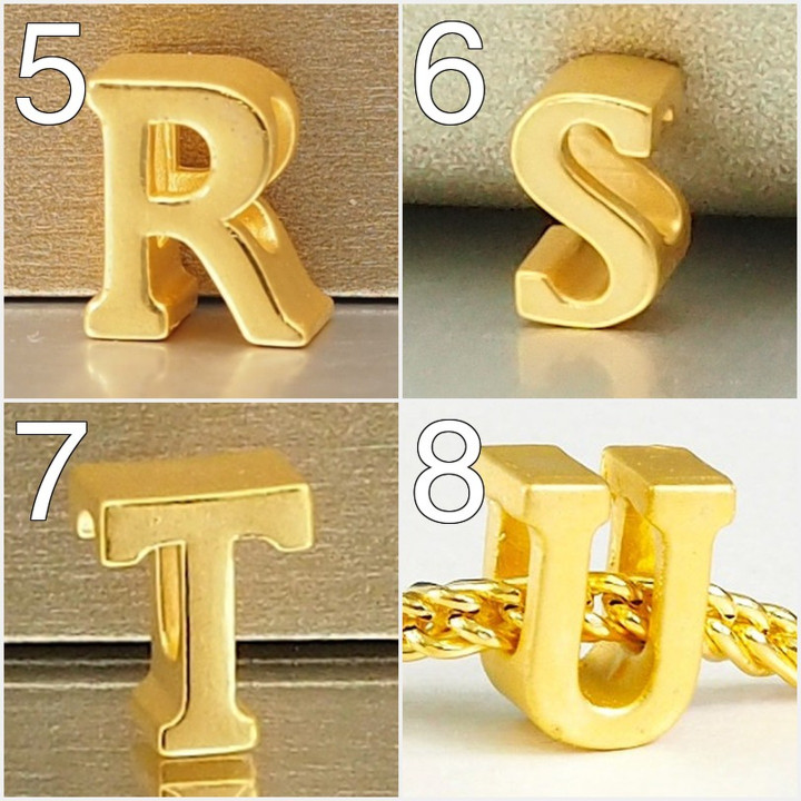 Anya Charm: Alphabet & Gold Initial Jewelry
