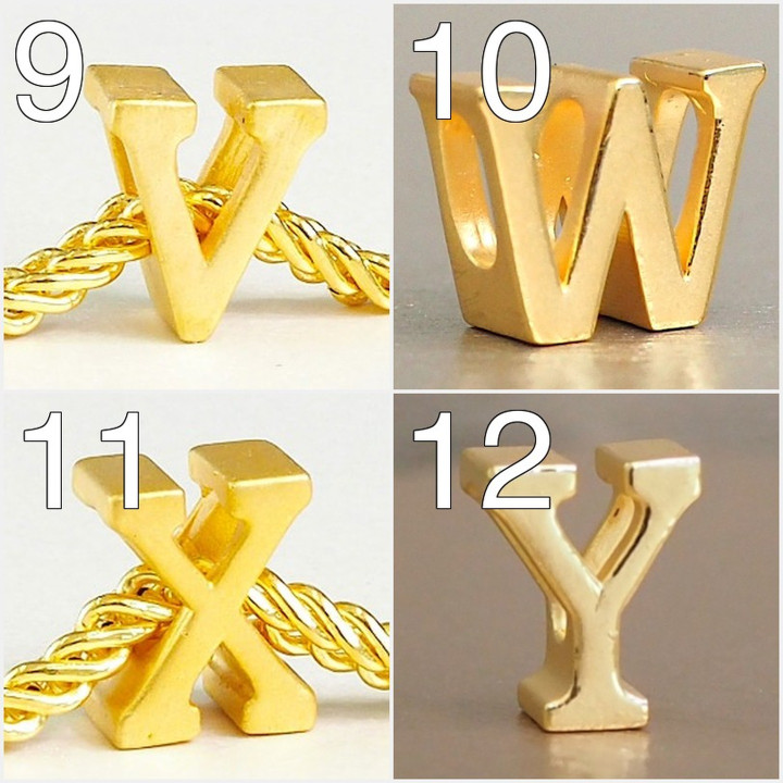 Anya Charm: Alphabet & Gold Initial Jewelry