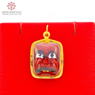 Genuine 90 Gold Phran Boon Pendant by Luang Phor Khiao