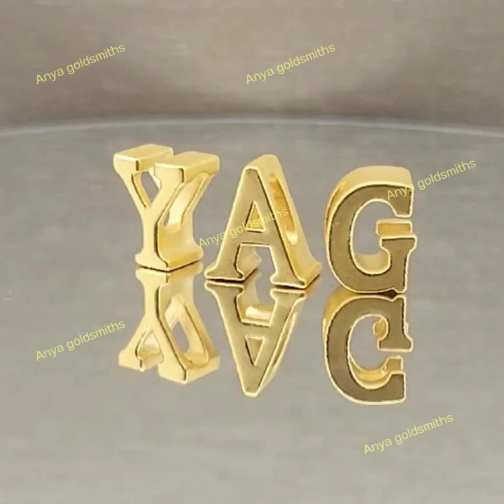 Anya Charm: Alphabet & Gold Initial Jewelry