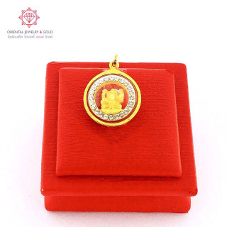 Pure Gold Ganesha Pendant | 90 Gold, Waterproof and Certified