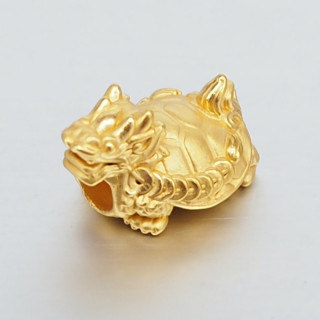 Pure Gold Anya Dragon Turtle Figurine - Collectible Treasure