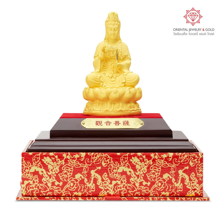 镀金观音像 | 99.99 纯金