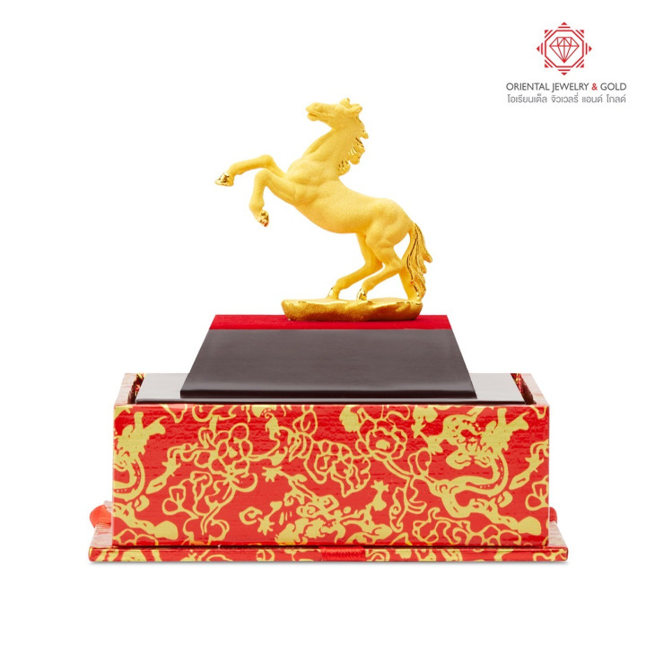 Gold Plated OJ GOLD Horse Figurine | 99.99 Pure and Authentic