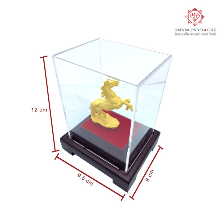 Gold Plated OJ GOLD Horse Figurine | 99.99 Pure and Authentic