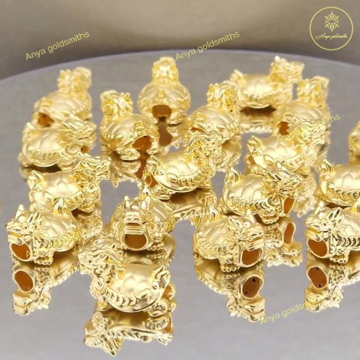 纯金安雅龙龟摆件 - 收藏珍品