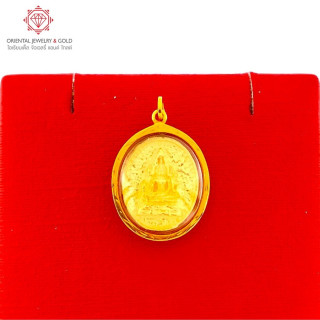 Genuine Gold Phra Phuttha Chinnarat Pendant (90 Pure)