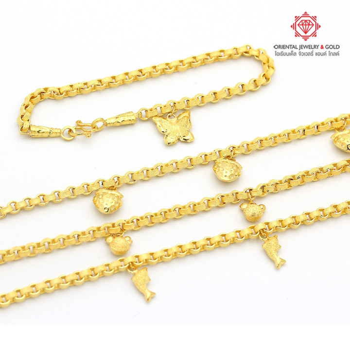 Customizable 96.5 Gold Bracelet | OJ GOLD