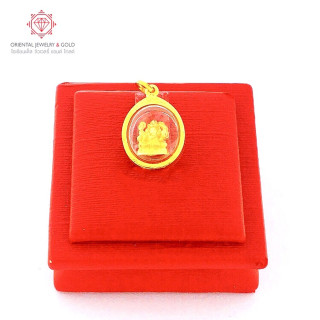 OJ GOLD Ganesha Pendant: 90 Pure Gold, Waterproof and Guaranteed