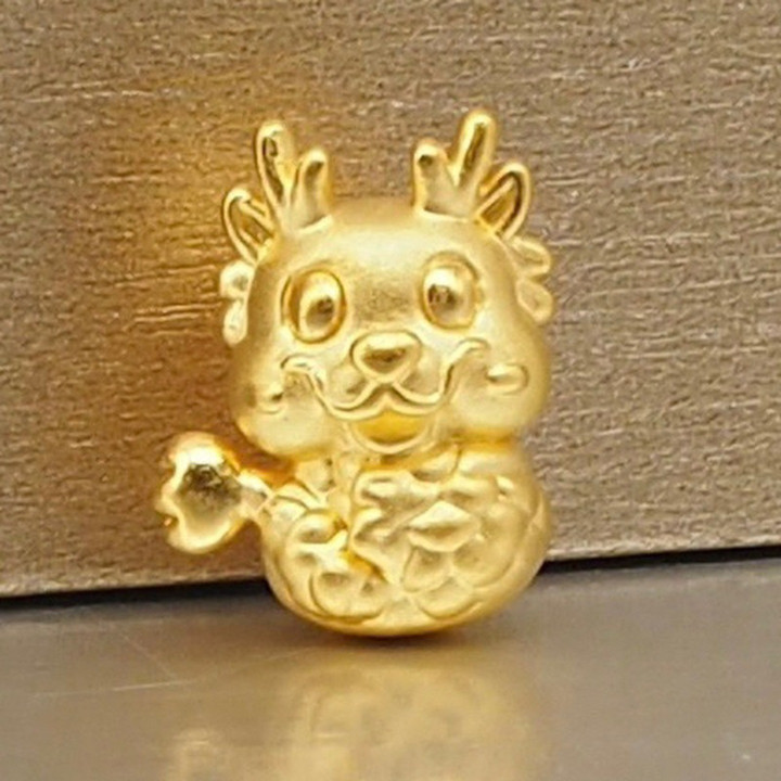 纯金安雅吊坠 | 龙年收藏品