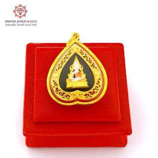 OJ GOLD 90 Pure Gold Phra Phuttha Chinnarat Pendant