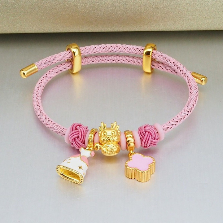 纯金安雅吊坠 | 龙年收藏品