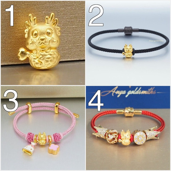 纯金安雅吊坠 | 龙年收藏品