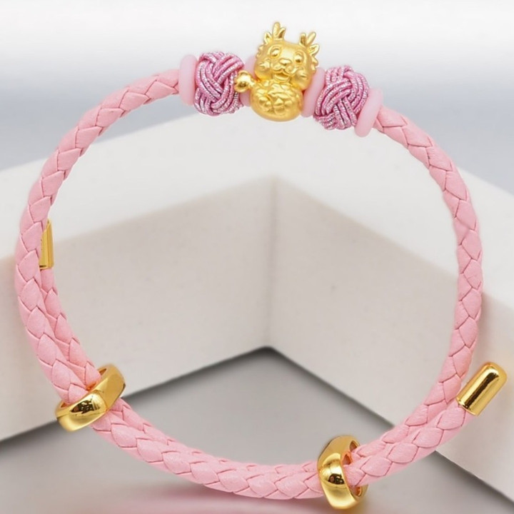 纯金安雅吊坠 | 龙年收藏品