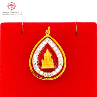 OJ GOLD Phra Phuttha Chinnarat Tropfen-Anhänger (90 reines Gold)