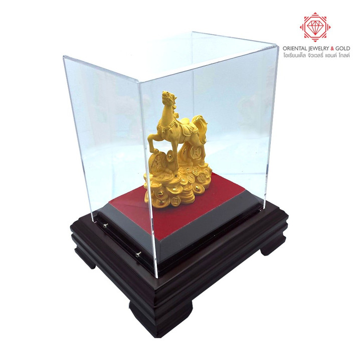 Gold Plated Horse Statue: 99.99 Pure Gold, Collectible and Decorative