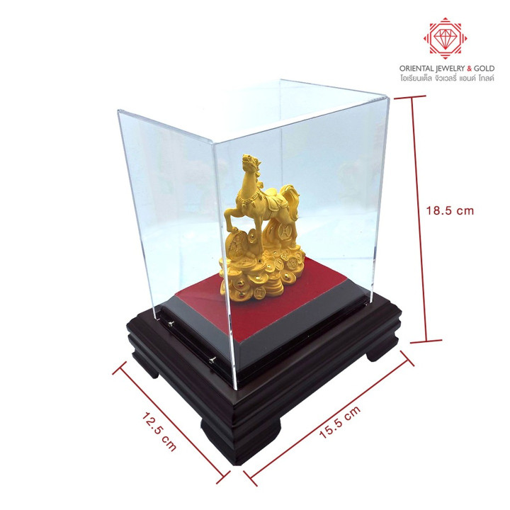 Gold Plated Horse Statue: 99.99 Pure Gold, Collectible and Decorative