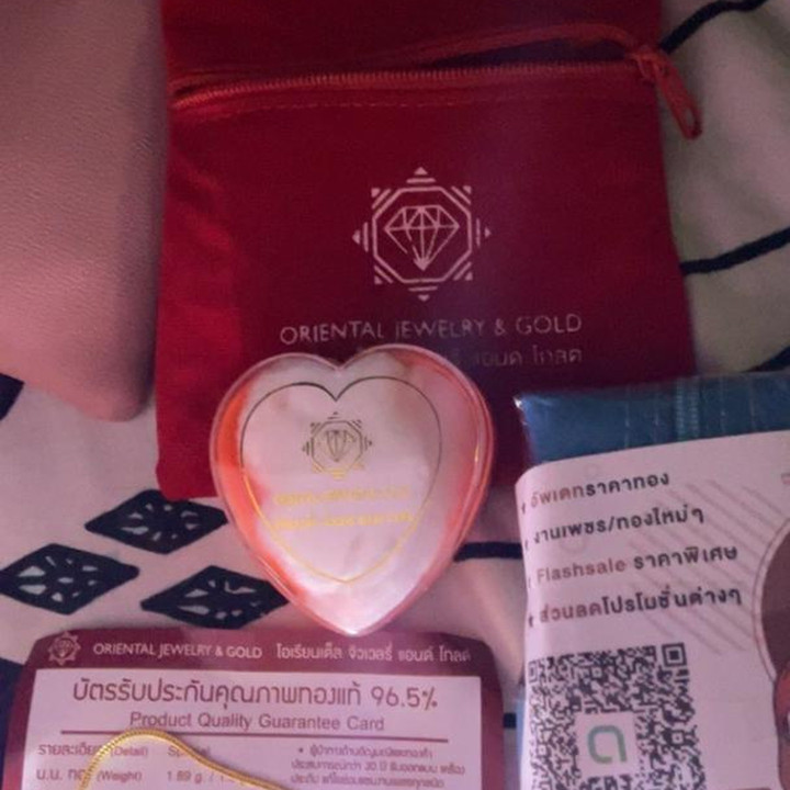 真金手链 | 芋头心形设计 | OJ GOLD