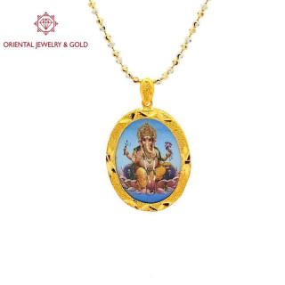 OJ GOLD 3D 象头神吊坠 - 纯金，可转售，品质保证